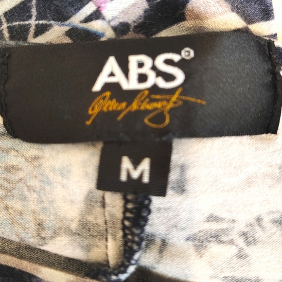 ABS By Allen Schwartz Floral Striped Women's Dress - Picture 3 of 3